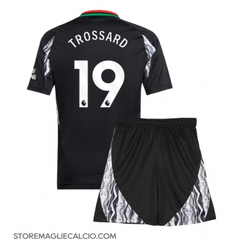 Arsenal Leandro Trossard #19 Maglia Gara Trasferta Repliche 2024-25 Bambino